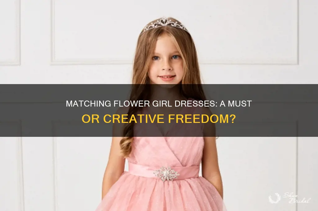 do flower girl dresses have to match each other