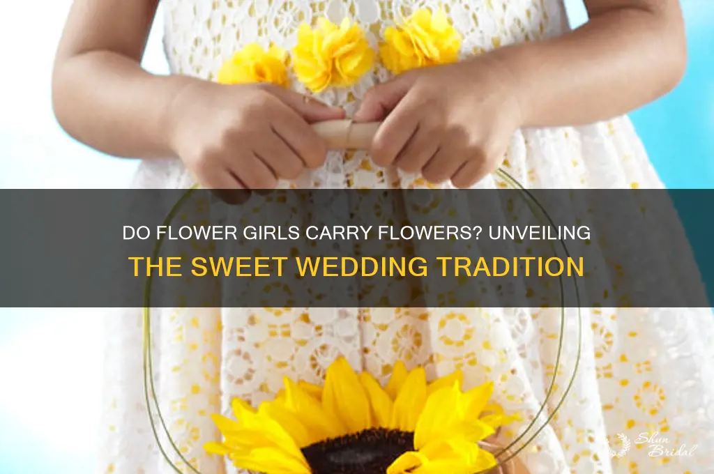 do flower girls carry flowers
