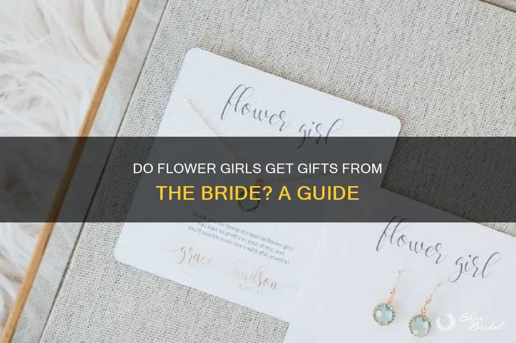 do flower girls get gifts from the bride