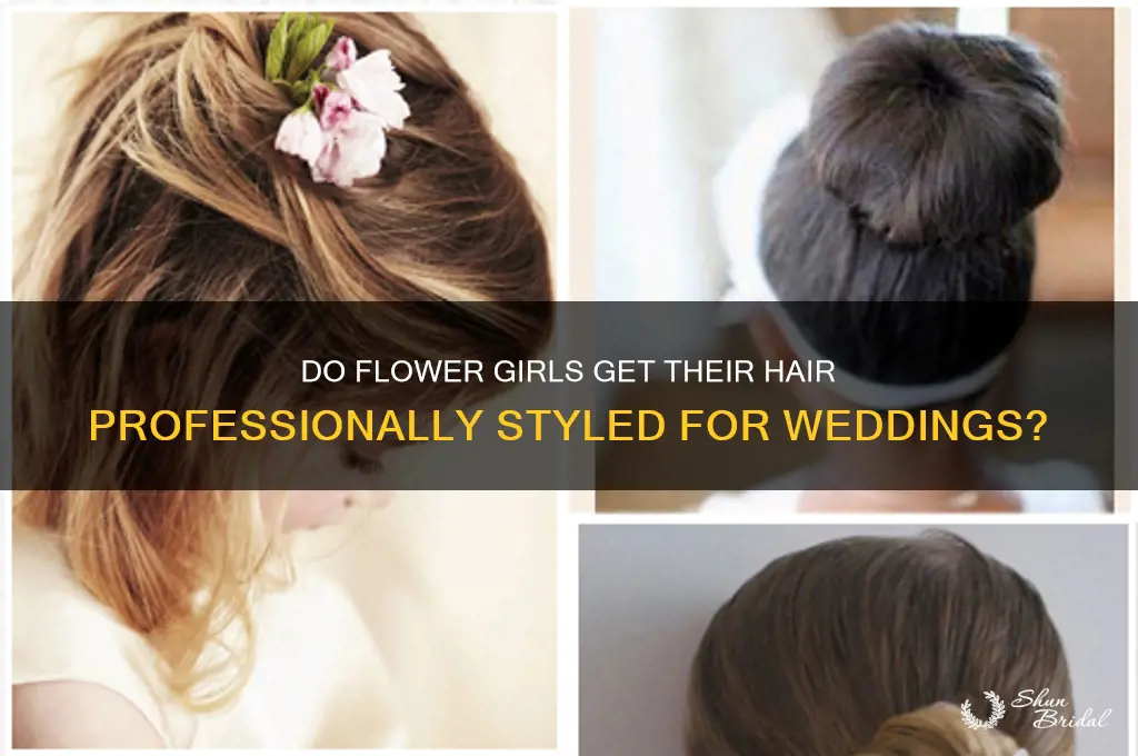 do flower girls get their hair done