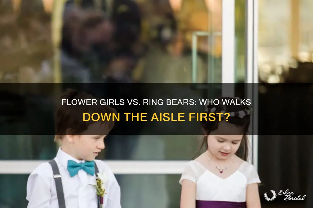 do flower girls or ring bears walk out first