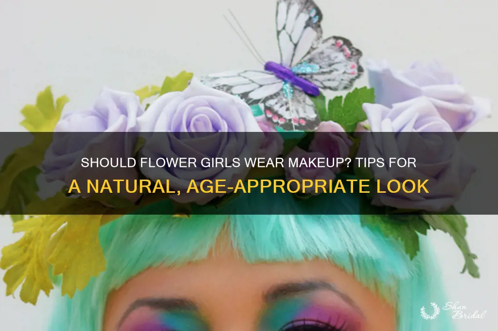 do flower girls wear makeup