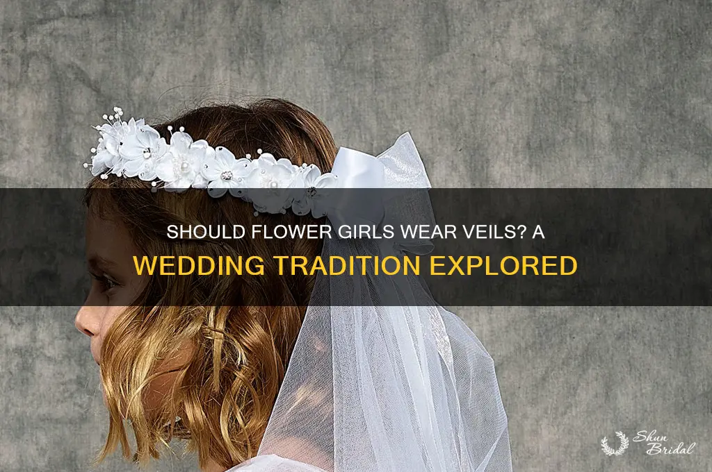 do flower girls wear veils