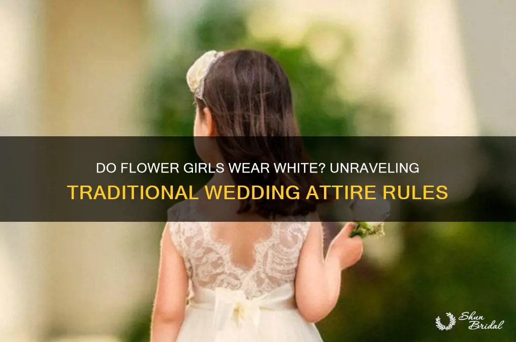 do flower girls wear white