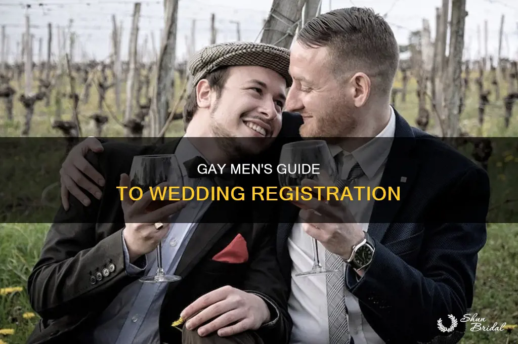 do gay men register for weddings