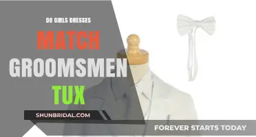 Matching Girls' Dresses with Groomsmen Tuxedos: A Stylish Wedding Harmony
