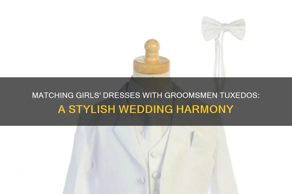 do girls dresses match groomsmen tux