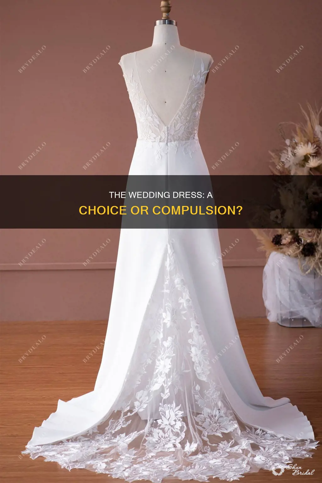 do girls have to wear a wedding dress