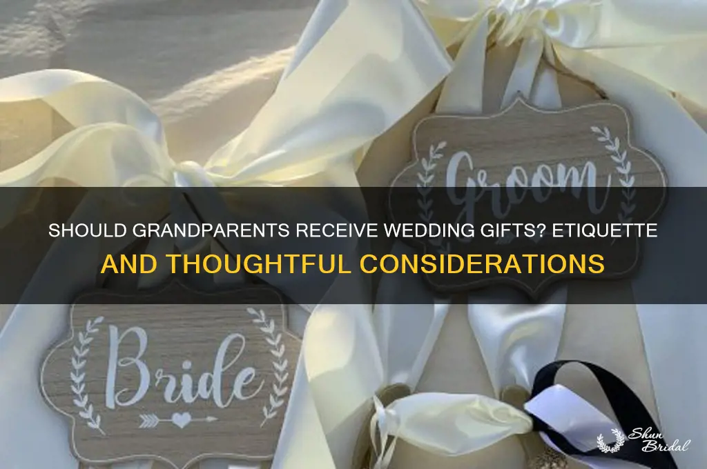 do grandparents get wedding gifts