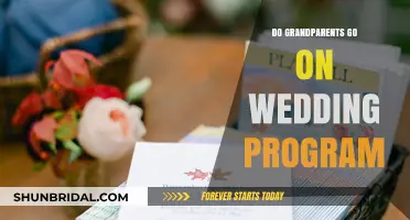 Should Grandparents Be Included in Your Wedding Program?