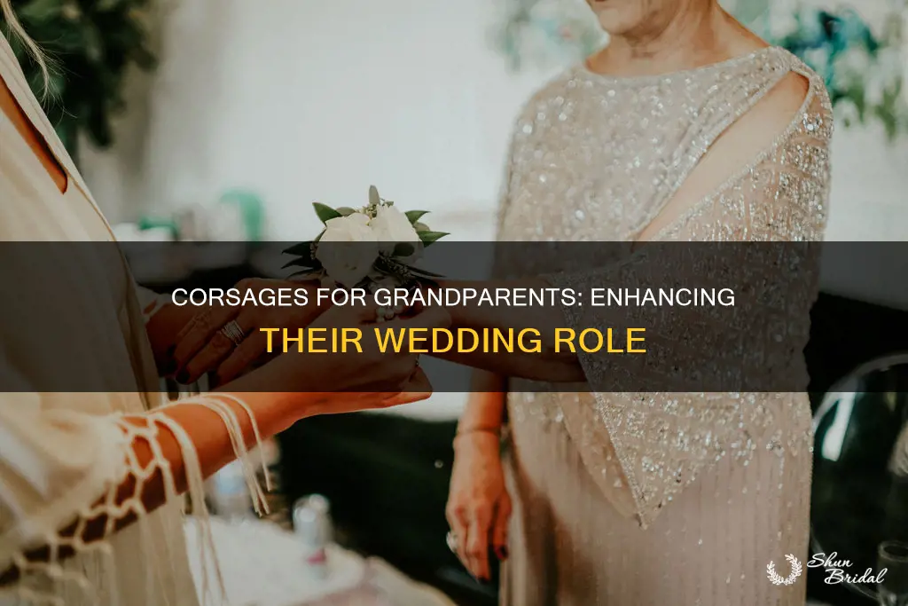 do grandparents need corsages at weddings