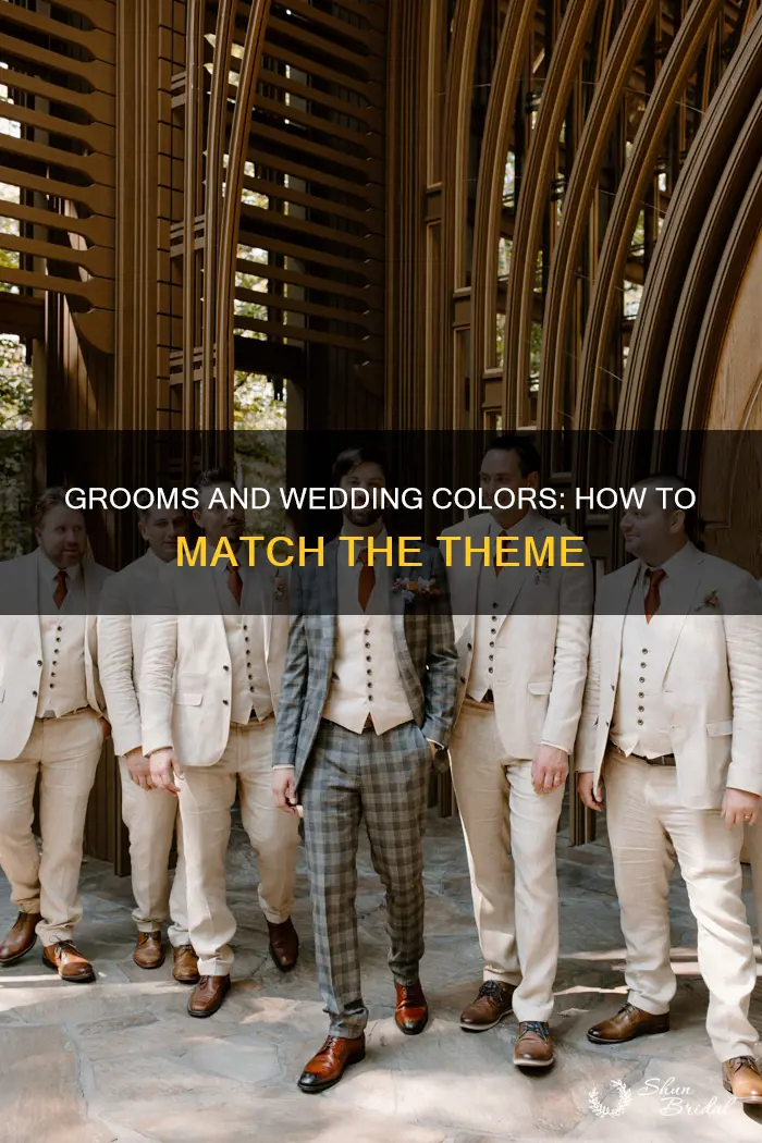 do grooms dress to the wedding colors