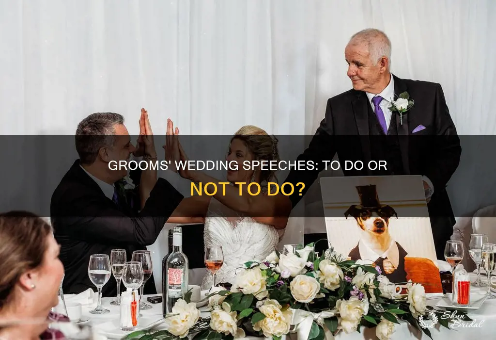 do grooms make speeches at weddings