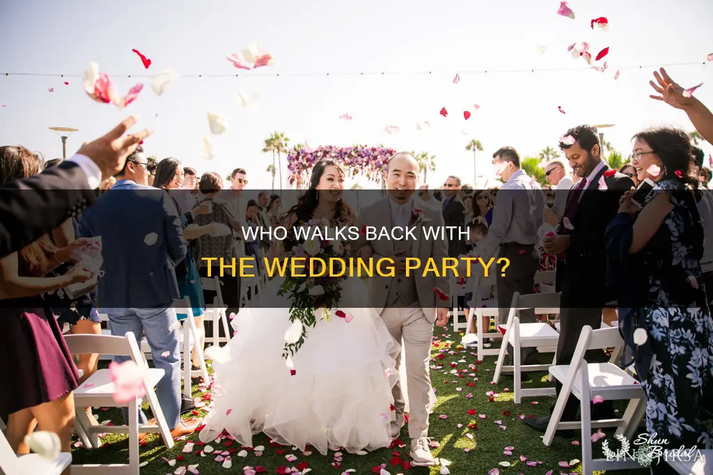 do groomsman and bridesmaids walk back together