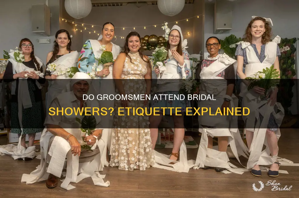 do groomsman go to bridal showers