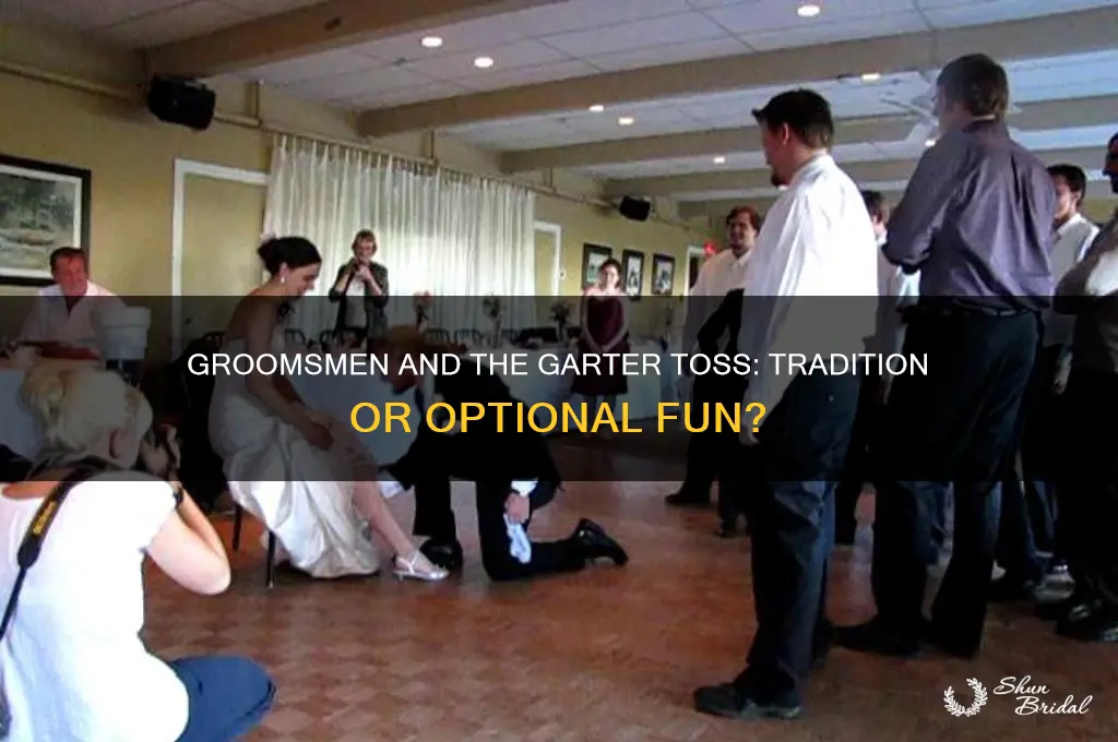 do groomsmen catch the garter at a wedding