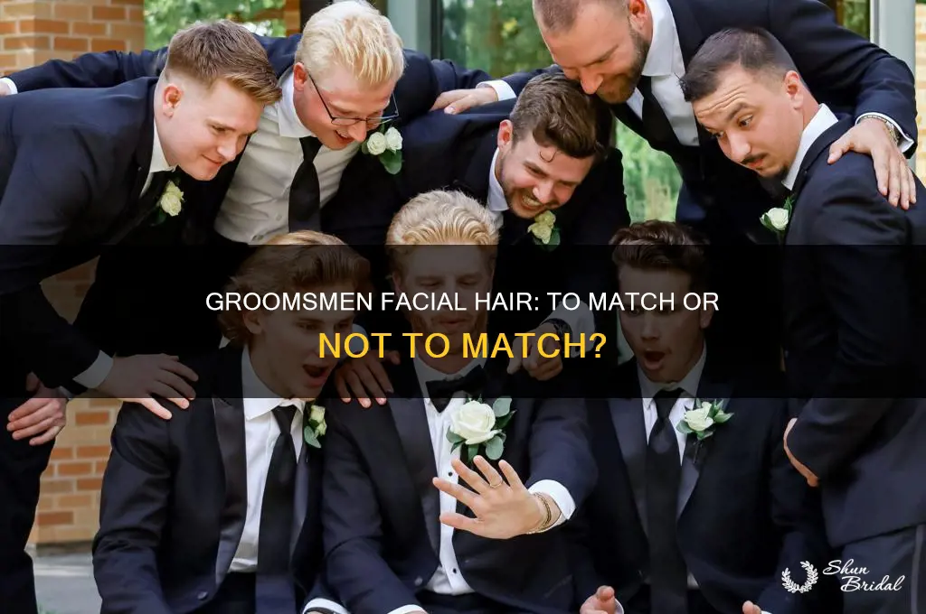do groomsmen have to match facial hair