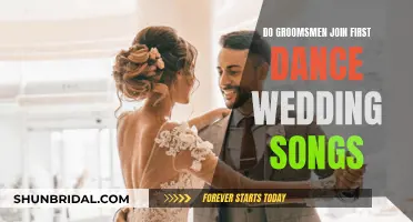 Groomsmen Joining First Dance: Wedding Song Ideas