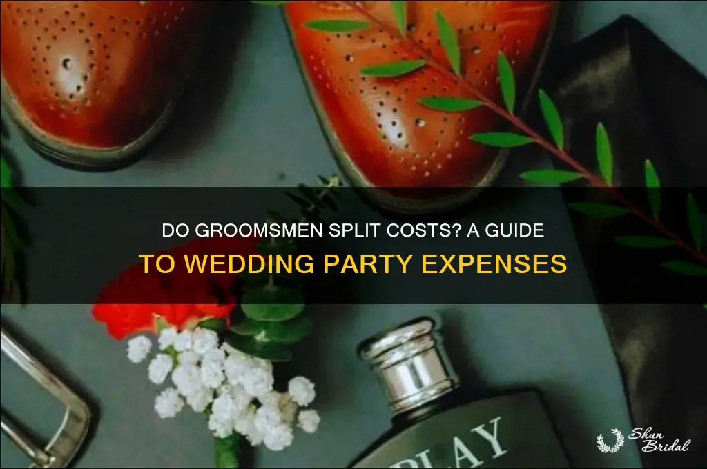 do groomsmen split