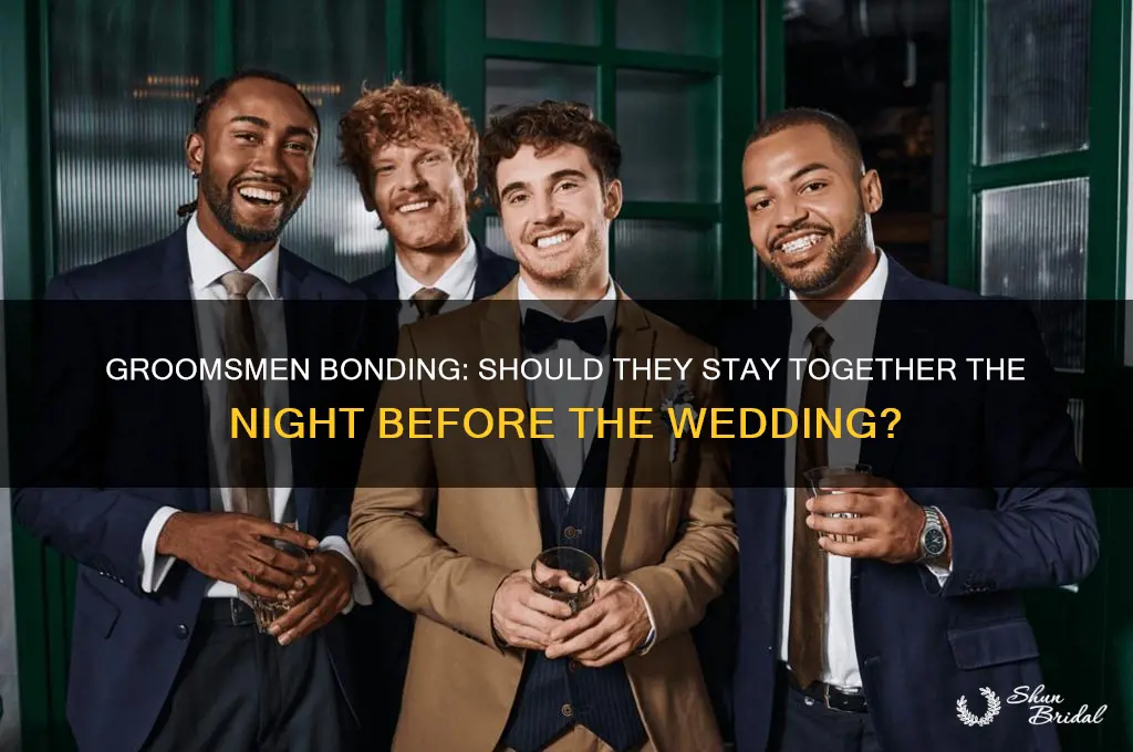 do groomsmen stay together night before wedding