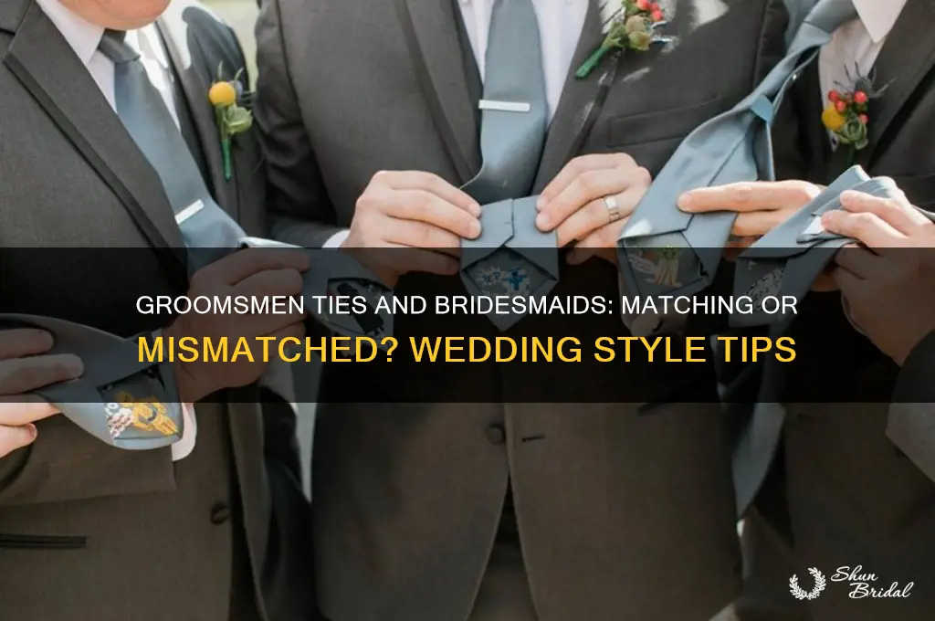 do groomsmen ties have to match bridesmaids