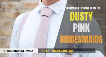 Groomsmen Ties: Matching Dusty Pink Bridesmaids?