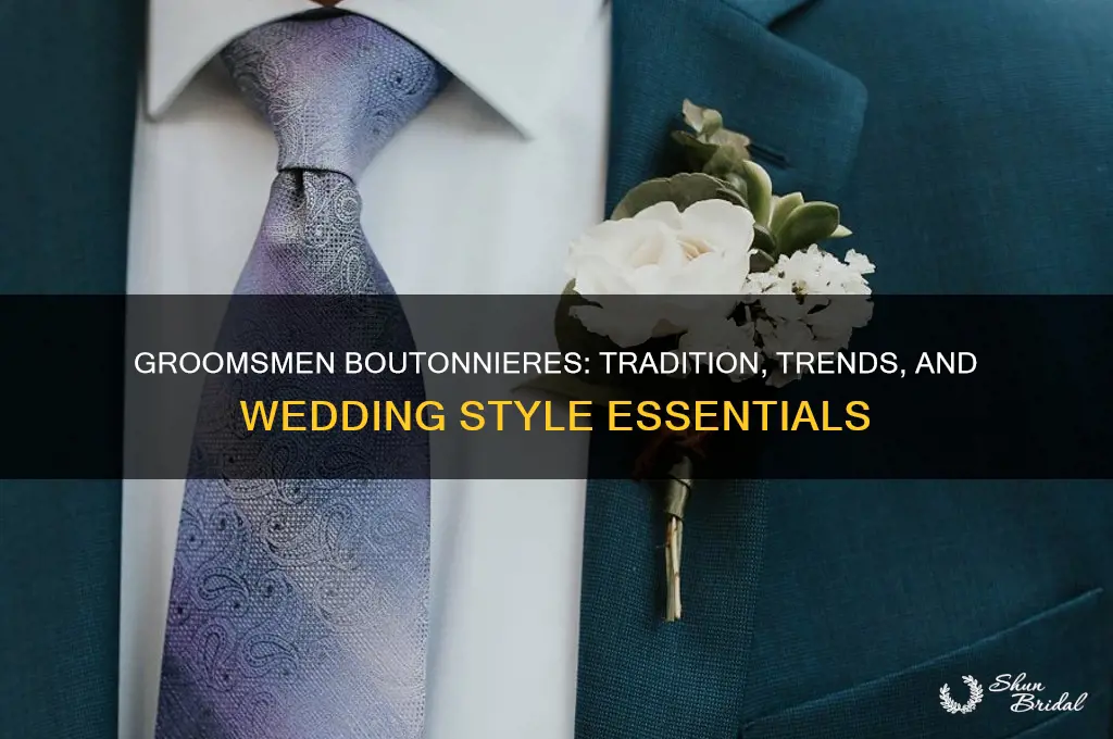 do groomsmen typically wear boutine