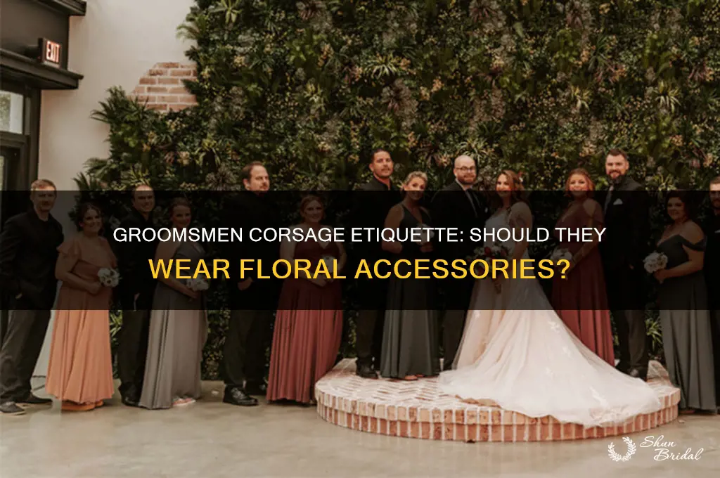 do groomsmen wear corsages