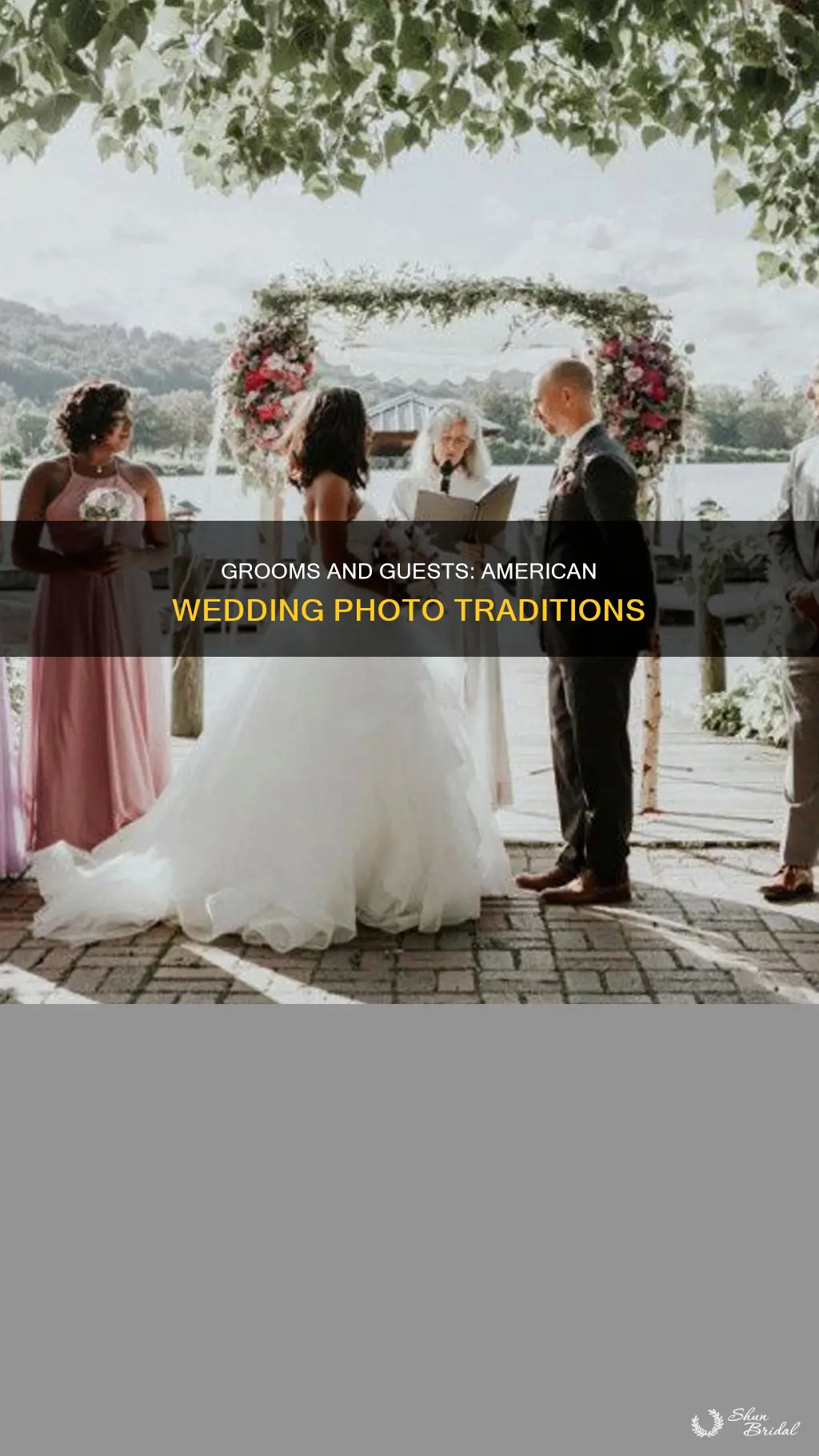 do guess take photo with groom american wedding