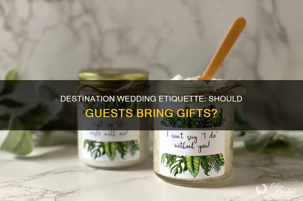 do guest give gifts for destination wedding