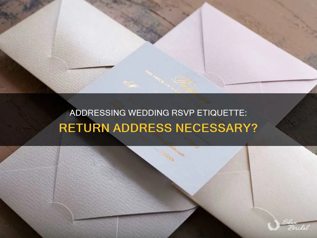 do guests put their return address on a wedding rsvp