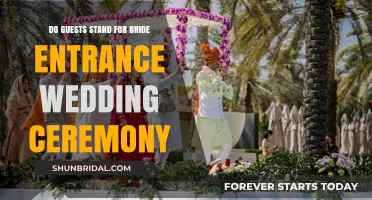 Should Guests Stand for the Bride's Entrance at a Wedding Ceremony?