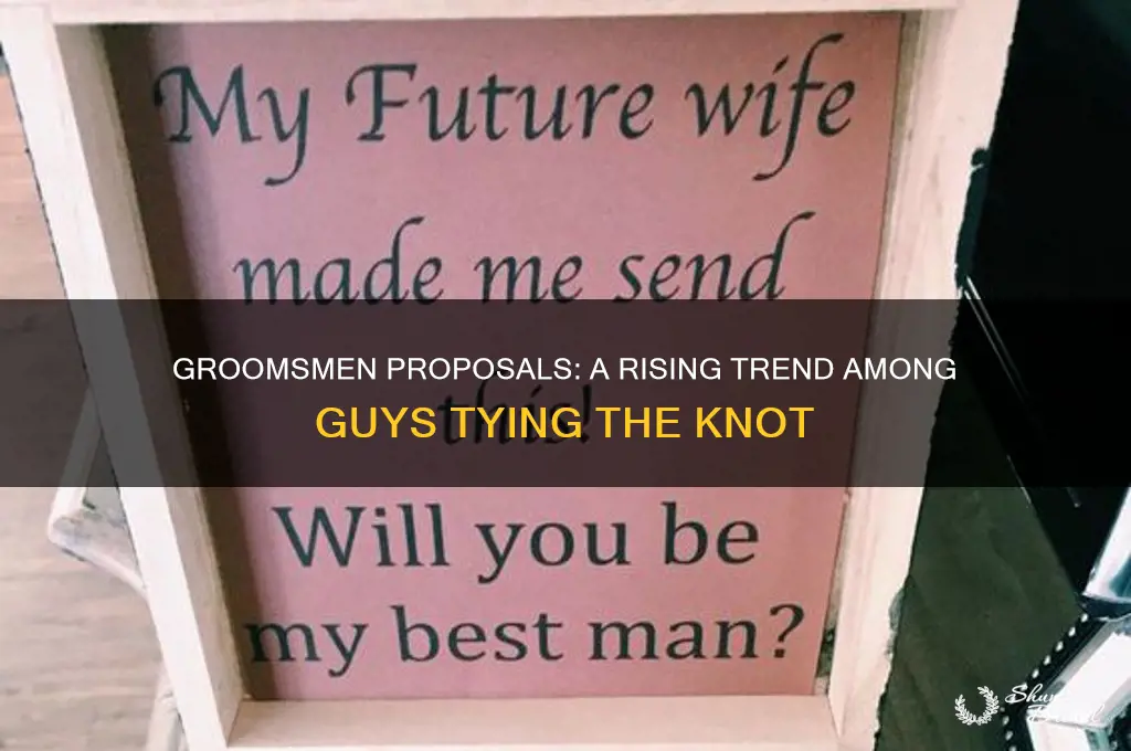 do guys do groomsmen proposals