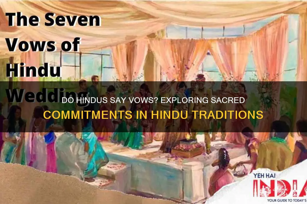 do hindus say vows