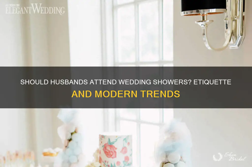 do husbands go to wedding shower
