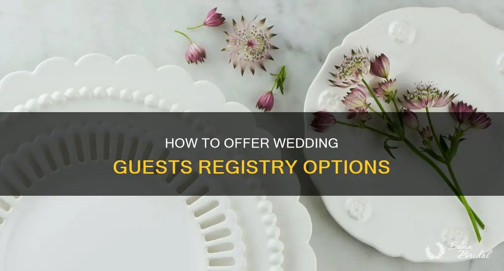 do I add multiple options on wedding registry