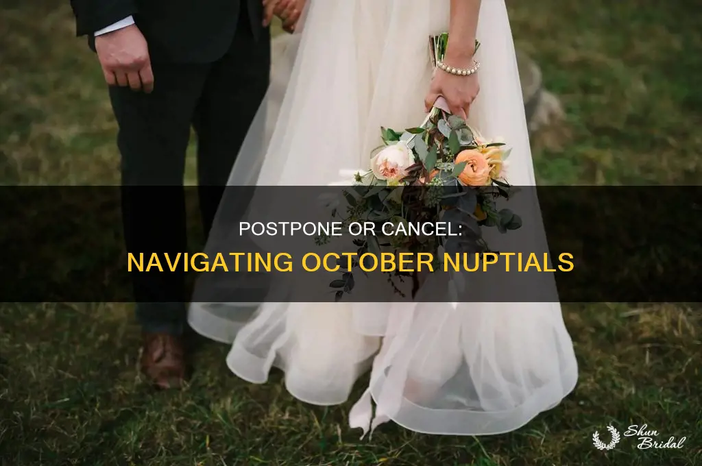 do I cancel my october wedding