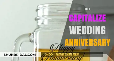 Capitalizing Wedding Anniversary: Grammar Rules for Special Occasions