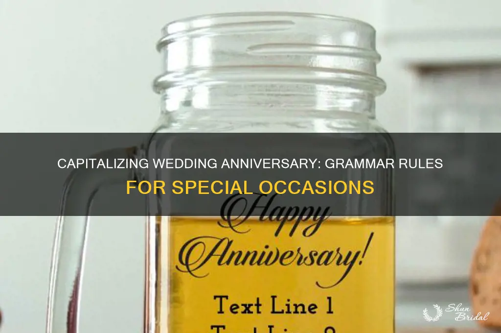 do I capitalize wedding anniversary
