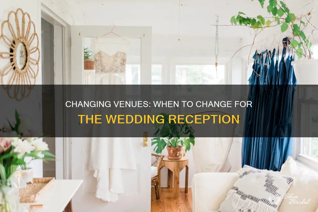 do I change before leaving the wedding venue