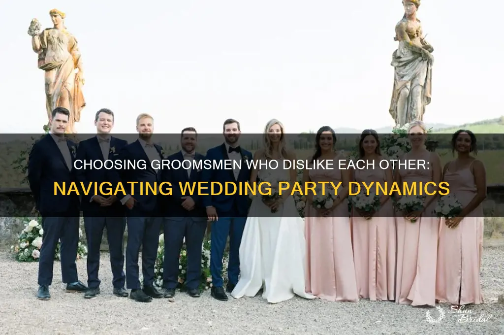do i choose groomsmen who hate each other