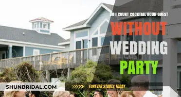 Counting Cocktail Hour Guests: Should Wedding Party Be Included?