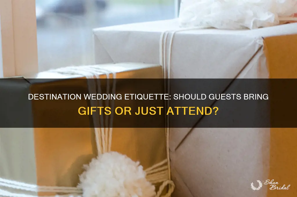 do i get a gift for a destination wedding