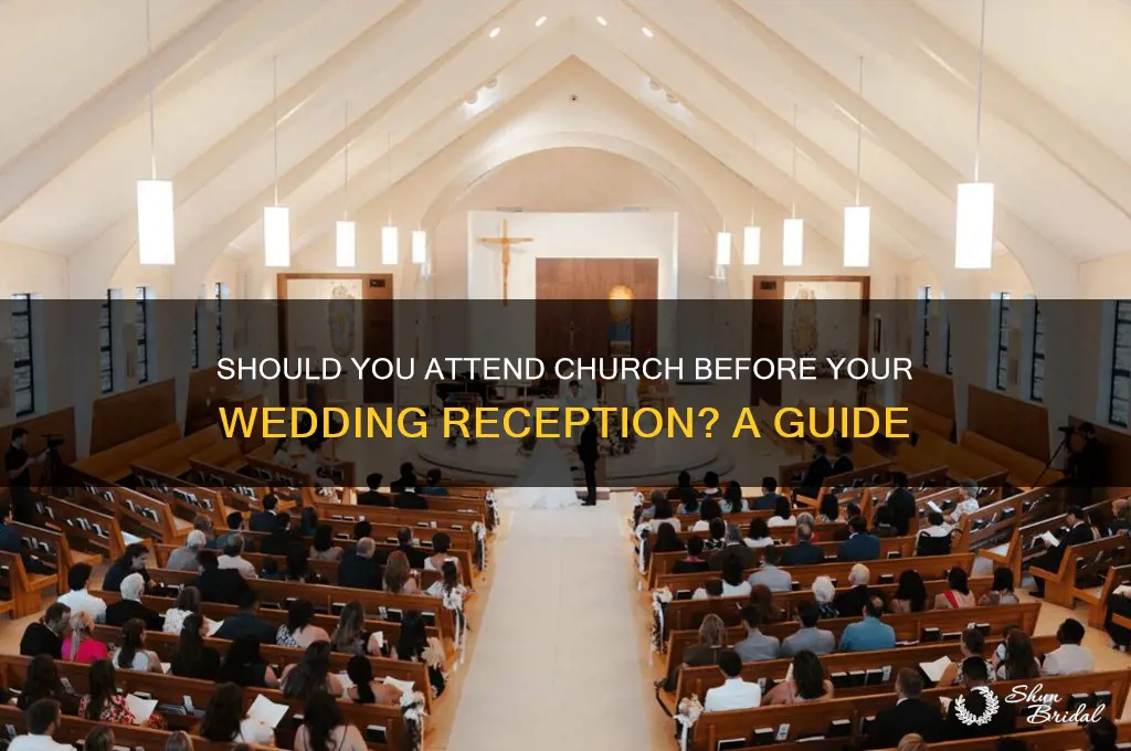 do I go to church before wedding party