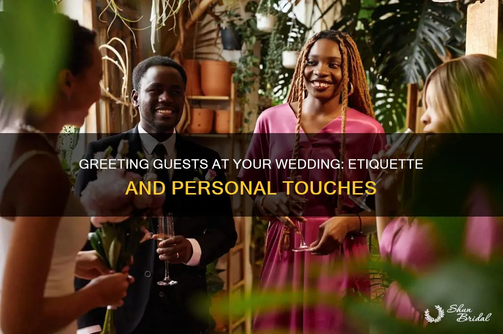 do I greet people at my own wedding