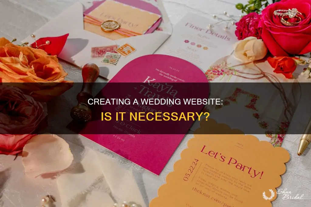 do I have to create a wedding website