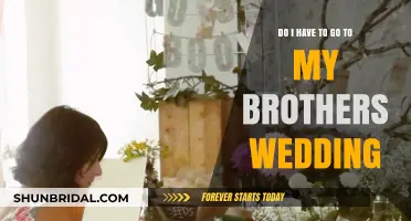 Should You Attend Your Brother's Wedding? Navigating Family Obligations