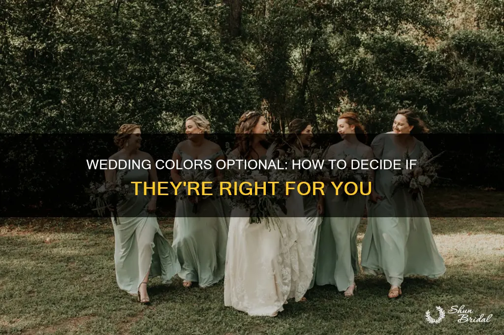do I have to have wedding colors