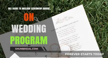 Should Your Wedding Program Include the Ceremony Order? A Guide
