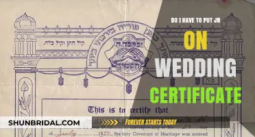 Understanding the Use of Jr. on Wedding Certificates